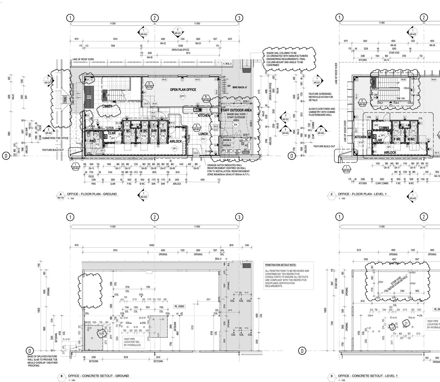 DHL Berrinba office floor plan